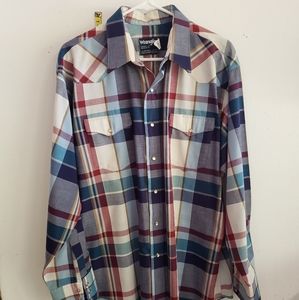 Wrangler men's shirt with pearl snaps